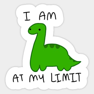 At my limit dino Sticker